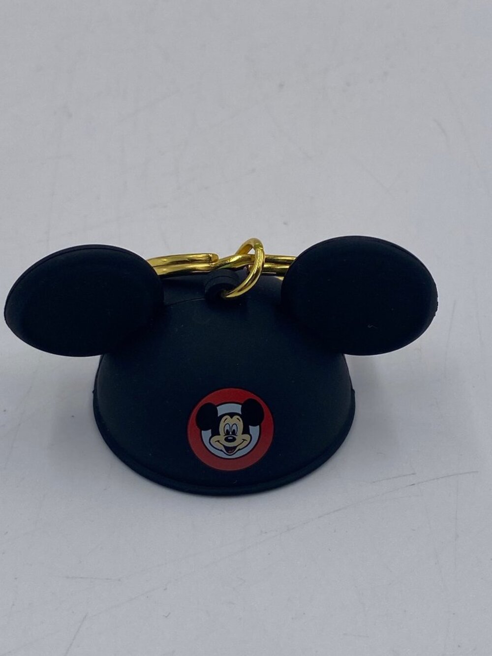 Disney Parks Mickey Mouse Ear Hat I Love Heart You Keychain Bag Charm Gold Ring